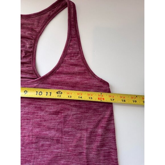 Lululemon Our Sport Tank Top Heathered Deep Luxe Logo Athletic Size 6 Racerback - Picture 8 of 12
